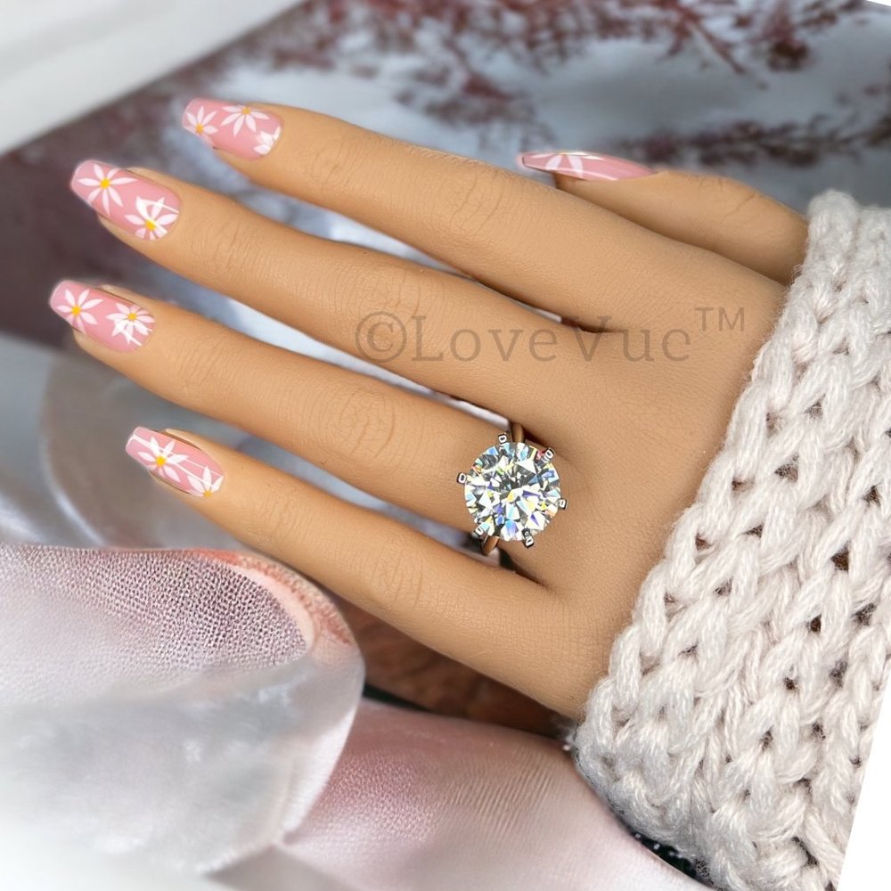 Certified 10ct. t.w. Diamond Large Brilliant Solitaire Gold Engagement Ring - Picture 8 of 17